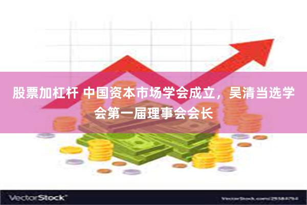 股票加杠杆 中国资本市场学会成立，吴清当选学会第一届理事会会长